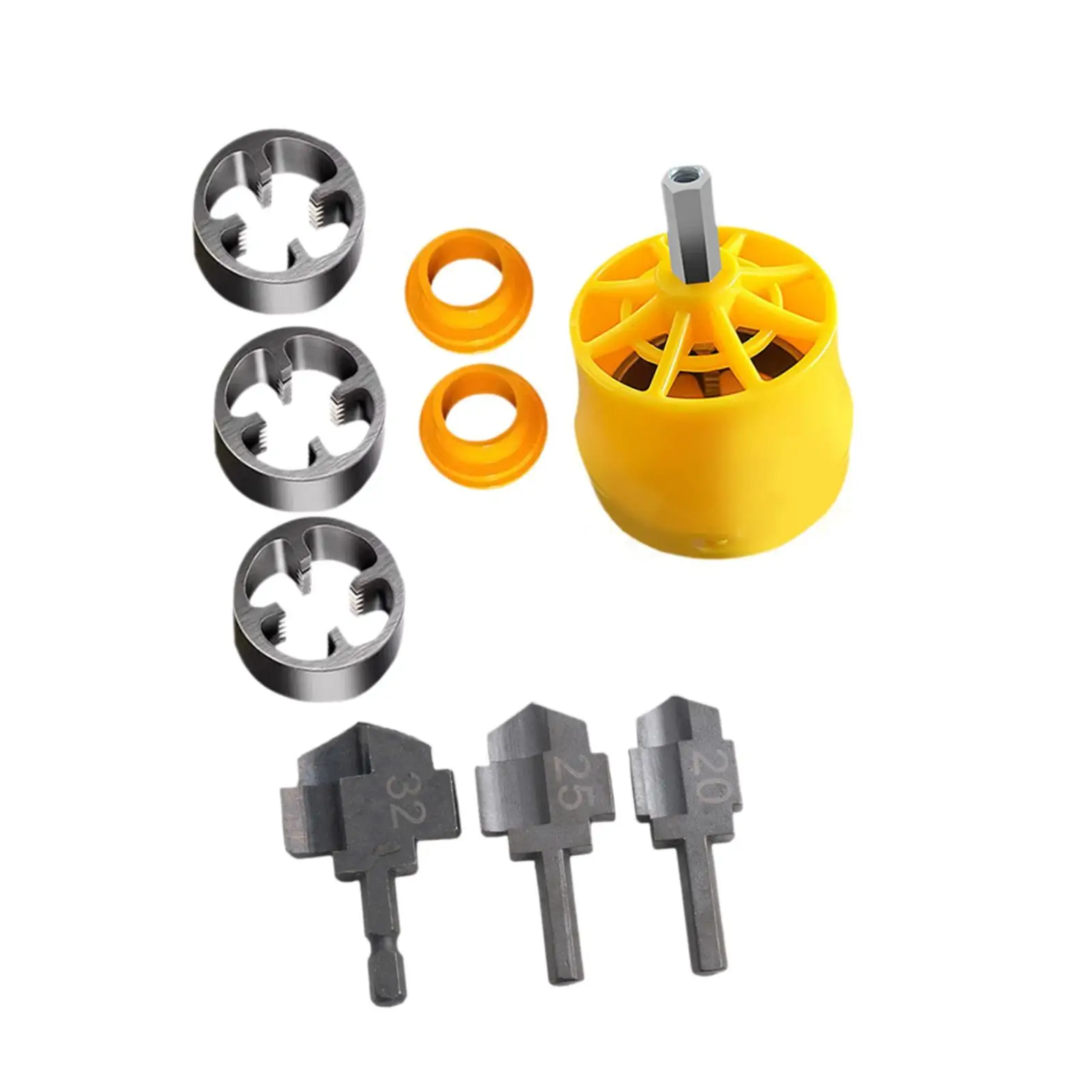 

Pipe Threading Hand Tool Solid Tap Die Set for Home Use Manual Quick Tapping