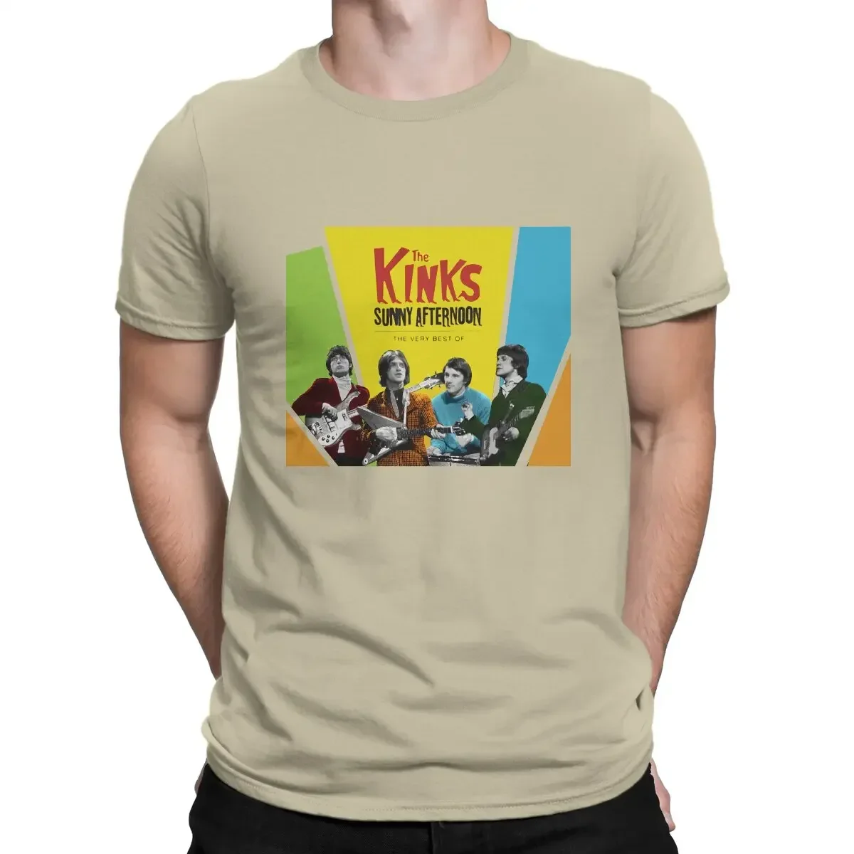 2024 One Of The Founders Of British Pop Rock Men TShirt The Kinks O Neck Tops Fabric T Shirt Funny High Quality Birthday Gifts