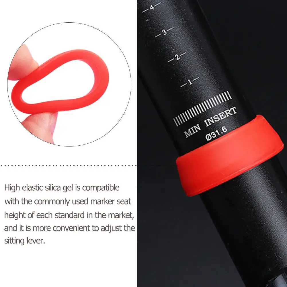 Bicycle Seat Post Silica Gel Waterproof Dust Cover Elasticity Durable Rubber Ring MTB Road Bike Seatpost Protective Case