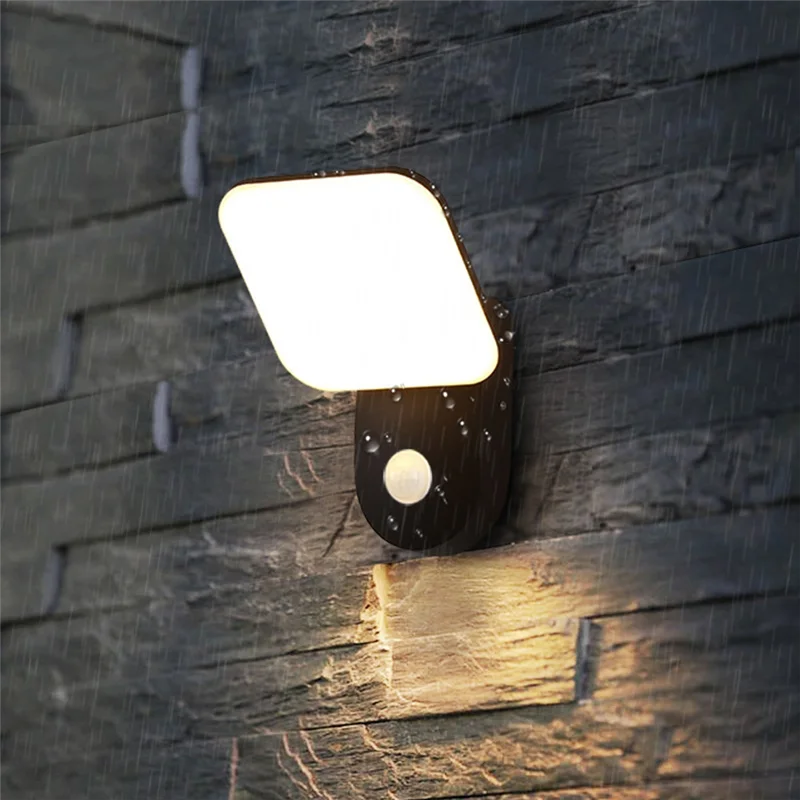 

A25F-Garden Fence Lighting Outdoor Wall Lamp LED IP65 Waterproof Motion Sensor External Corridor Road