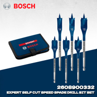 BOSCH 2608900332 Expert Self Cut Speed Spade Drill Bit Set 6pcs 14/16/18/20/22/24mm High Speed Drilling For Woodworking