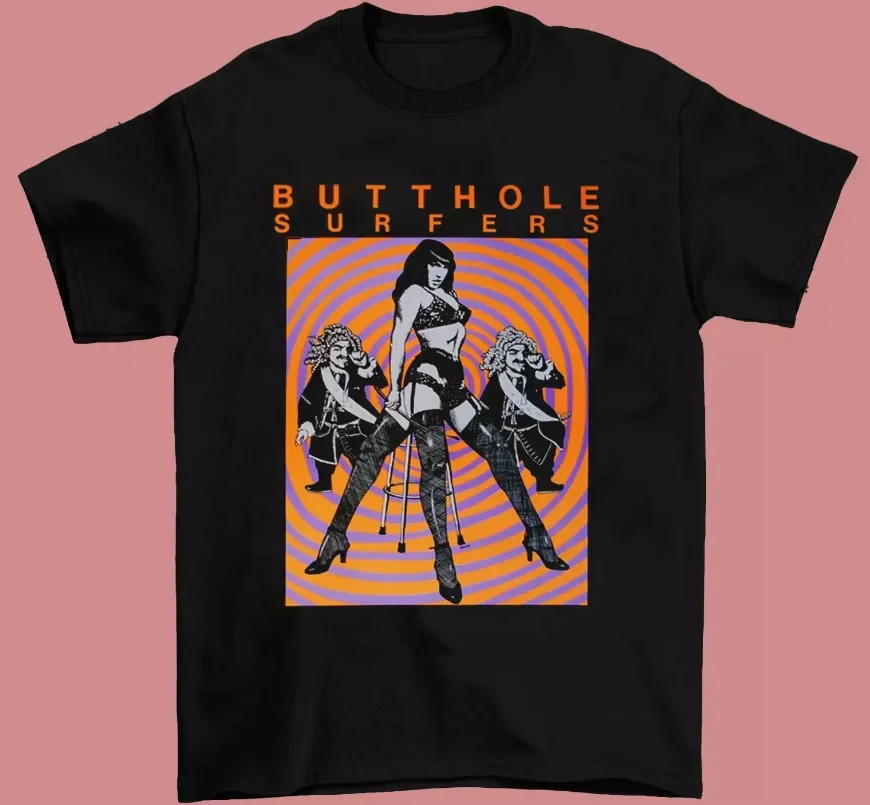 

New Butthole Surfers Band Music Funny Black Unisex T-Shirt