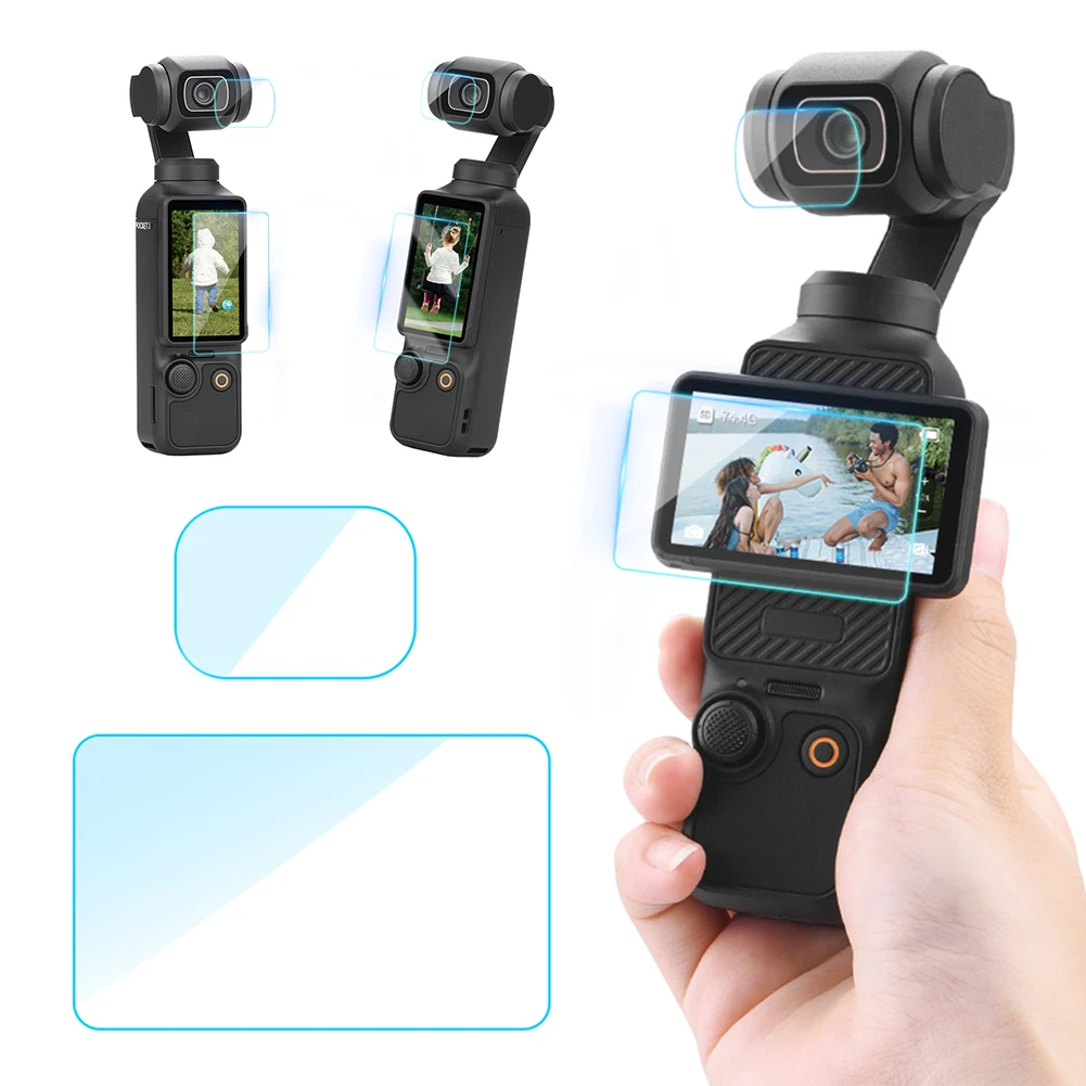 Voor Dji Osmo Pocket 3 Hd Lensbeschermer + Schermbeschermer Anti-Scrach Lens Schermbescherming Film Lens Schermbeschermer