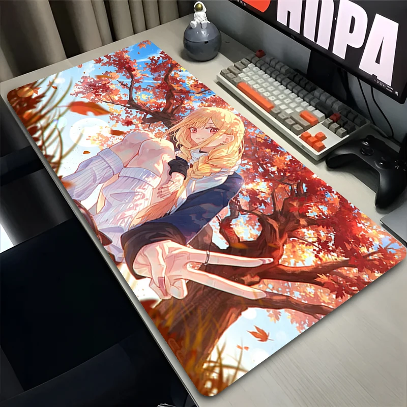 Mouse Pad Marin Kitagawa kawaii Anime Desk Mat Gaming Accessories Large Keyboard Mousepad My Dress Up Darling Office Mouse Mats