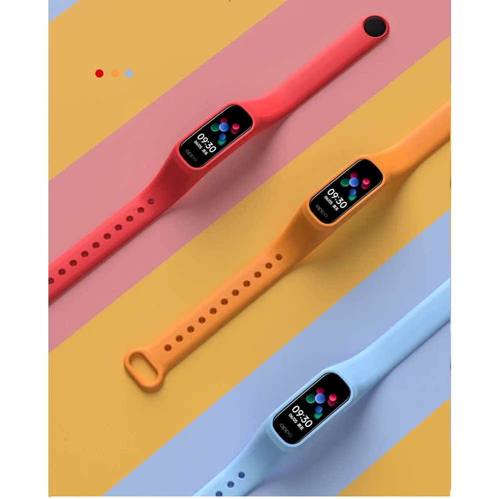 Silicone Strap para OPPO Band, impermeável Sport Smart Watch Band, Moda Pulseira, eva 1