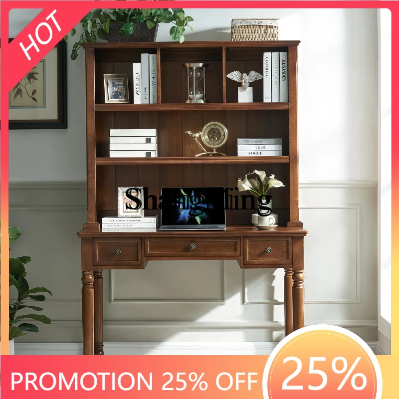 

CL bookshelf integrated combination household computer desk study furniture office table and chair