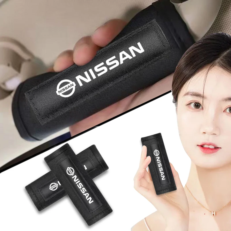 Car Pull Gloves Roof Armrest Handle Protect For Nissan Nismo GTR Tiida Sylphy Teana X Trail Qashqai J10 J11 Wheel Center Caps