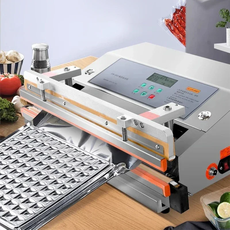 

Pneumatic Food Vacuum Packing Machine Commercial Vacuum Sealer Kitchen Meat Bag Packaging Food Saver Sealing Machine