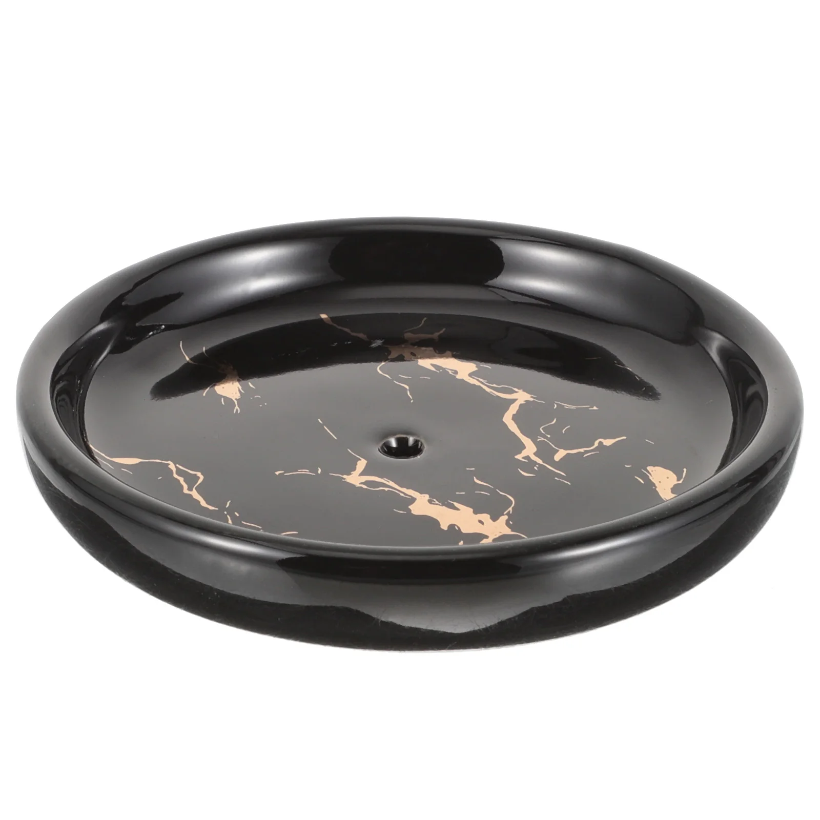 

Self Draining Marble Pattern Soap Dish Bar Holder Tray for Bathroom Kitchen Jewelry Storage Decorative Ceramic Drainable Plate
