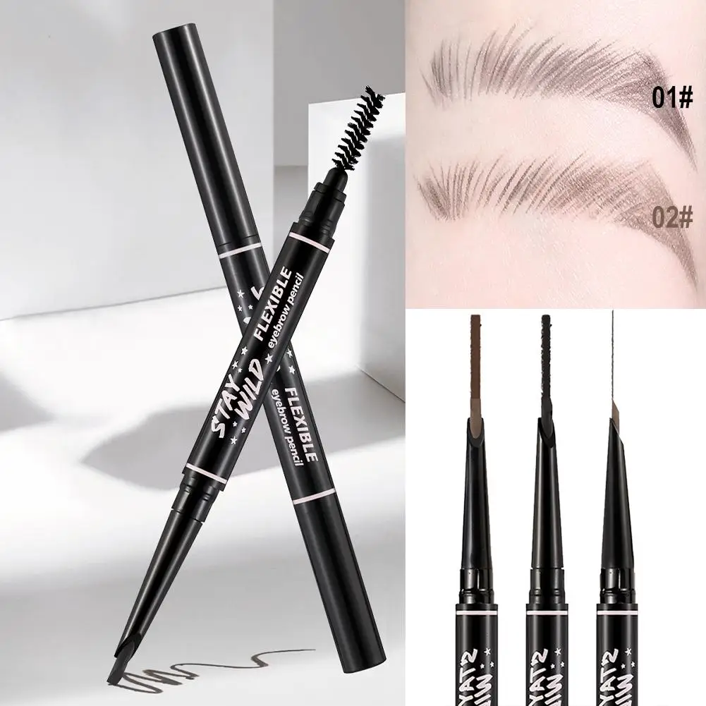 Eyebrow Pencil Waterproof High Quality Professional Brand Haozhuang Eyebrow Enhancer Female Cosmetics Makeup Cheap Chinese W7W8