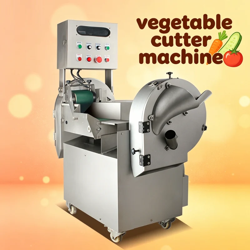 Electric Vegetable Cutting Machine Cutter Slicer Cabbage Chilli Potato Onion Slice Strip Dice Cutting