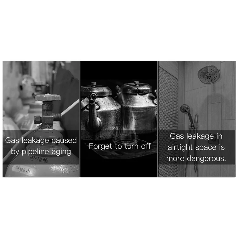 AED5-1Set Smart Zigbee Gas Leckage Brennbaren Sensor Tuya Smart Home Sicherheit Alarm System Smart Leben Tuya App Kunststoff