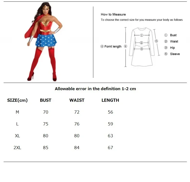 2025 할로윈 섹시 원더 코스튬 슈퍼히어로 여성 슈퍼걸 독신 파티 판타지아 코스프레 의상