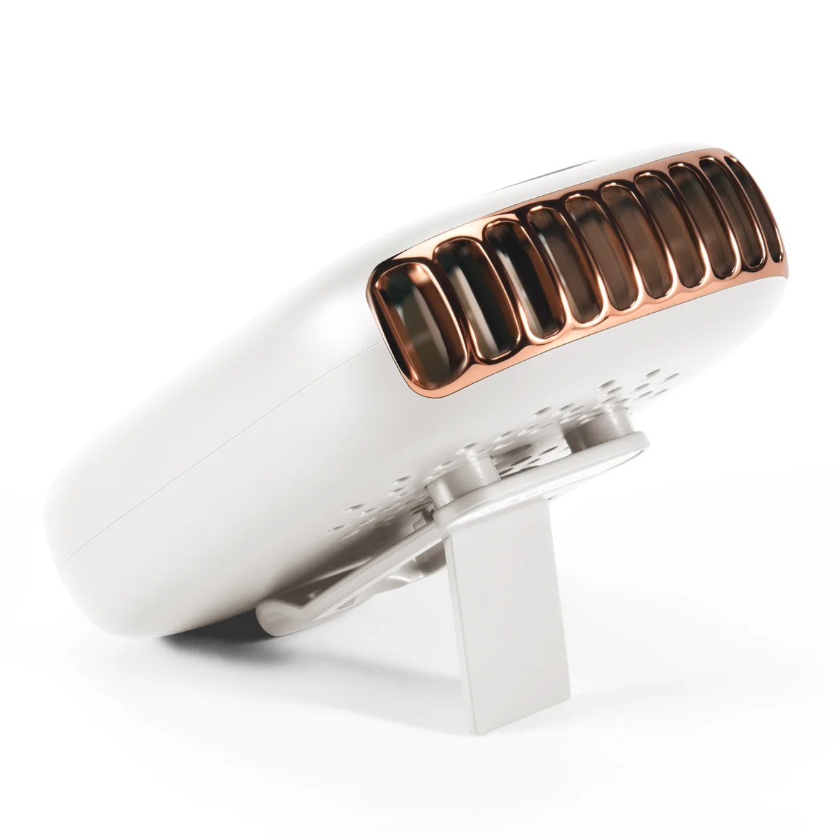 선풍기 미니 USB 쿨러 충전식 환풍기, 여행용 휴대용 무소음 소형 전기 냉각 팬, 흰색