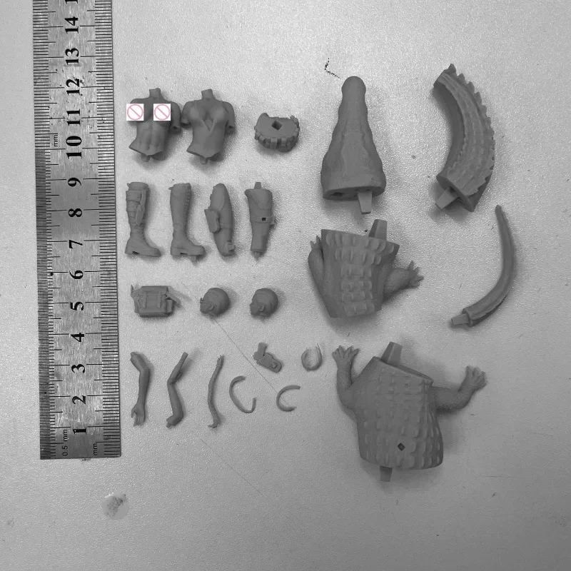 Kit modello di assemblaggio di Figure in resina in scala 1/24 Fantasy Hobby Diorama Explorer femminile e kit da Garage non assemblato in coccodrillo