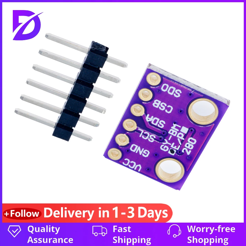 BME280-3.3 Bme280 BMP280-3.3V Digitale Module Barometrische Druk Hoogte Sensor Module Atmosferische Boord I2c Voor Arduino Bmp280