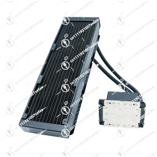 

360-миллиметровый кулер для процессора, черный, с жидкостным охлаждением и LED-подсветкой