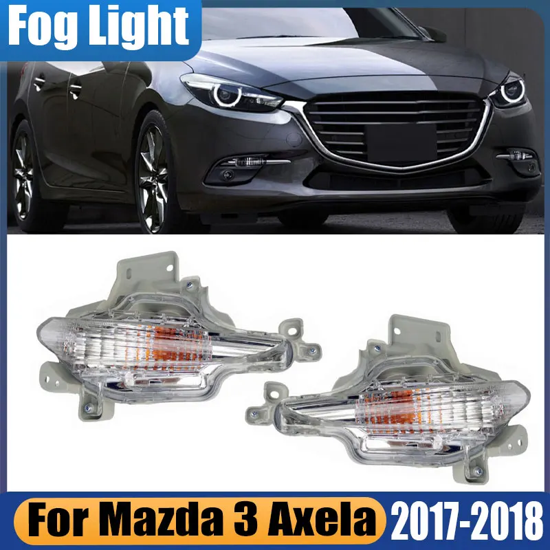 

Автомобильные аксессуары для Mazda 3 Axela 2017 2018, передний бампер, противотуманные фары, дневные фары, противотуманные фары, сменная лампа в сборе