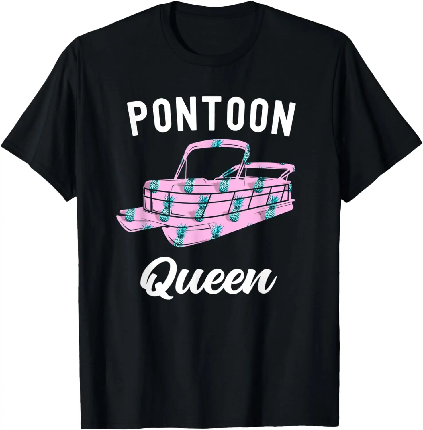 Pontoon Hawaiian Shirt Boat - Pontoon Queen For Women T-Shirt
