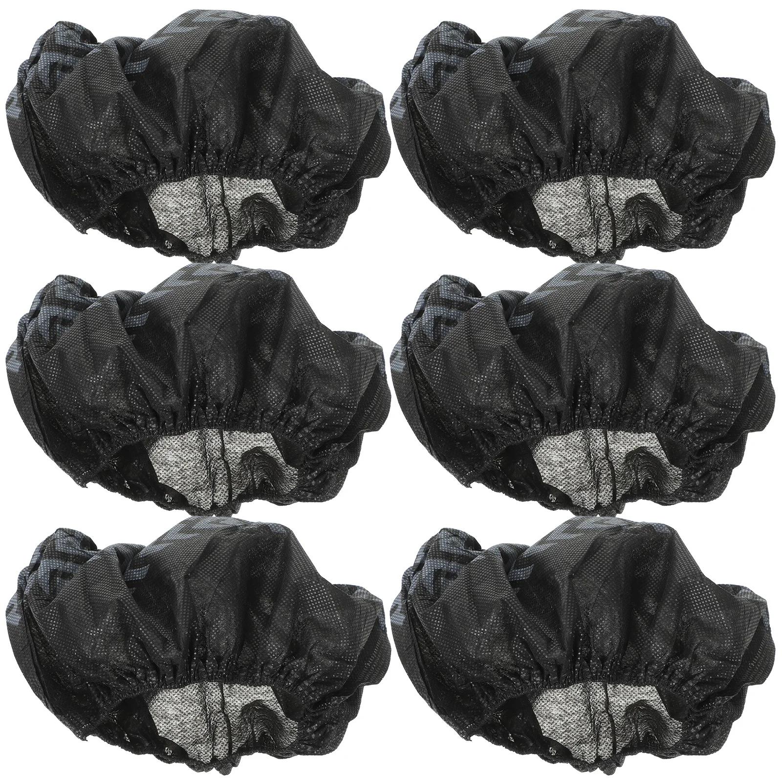 

100Pcs Disposable Black Non Woven Shoe Covers Thickened Anti Slip Breathable Shoe Protectors for Home Office Travel
