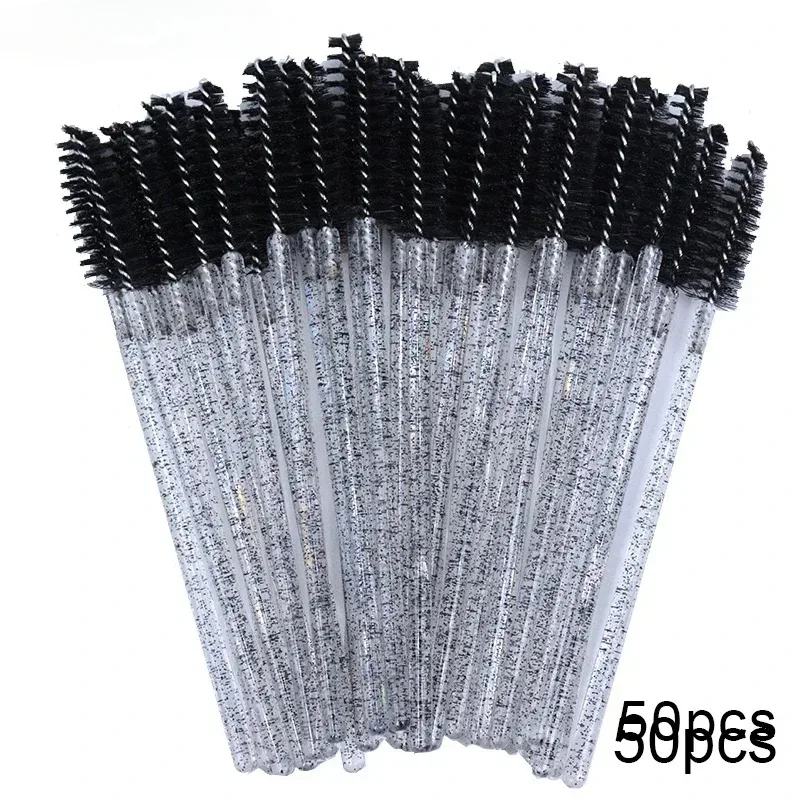 100 Stück Einweg-Wimpernbürsten Spoolies Micro Lash Mascara Wands Kämme Großhandel für Wimpernverlängerung Make-up Kosmetikwerkzeuge