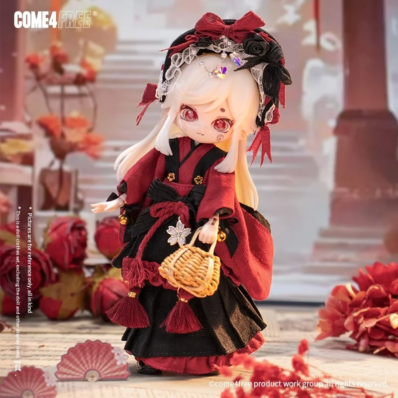 Come4free 디저트 시리즈 체리 무스 12인치 OB11 BJD 인형 치마만 인형 옷 액세서리 인형 미포함