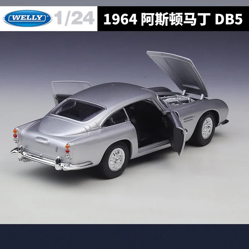 WELLY 1:24 أستون مارتن DB5 1964 سبيكة سيارة Diecasts ولعبة المركبات نموذج سيارة مصغرة مقياس نموذج سيارة لعبة للأطفال