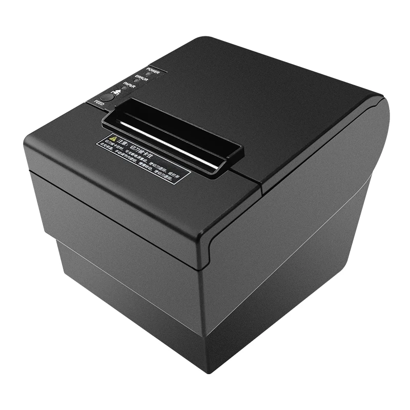 80mm 203dpi Thermal Receipt Printer with USB Interface & Automatic Cutter for Logistics Retail Bill Printing