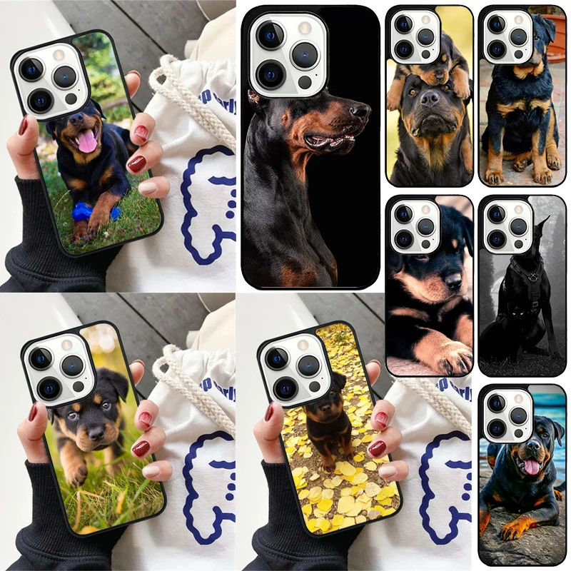 Rottweiler Beautiful Big Dog phone Case Cover For iPhone 16 15 14 Plus X XR XS for apple 16 11 12 13 mini Pro Max coque