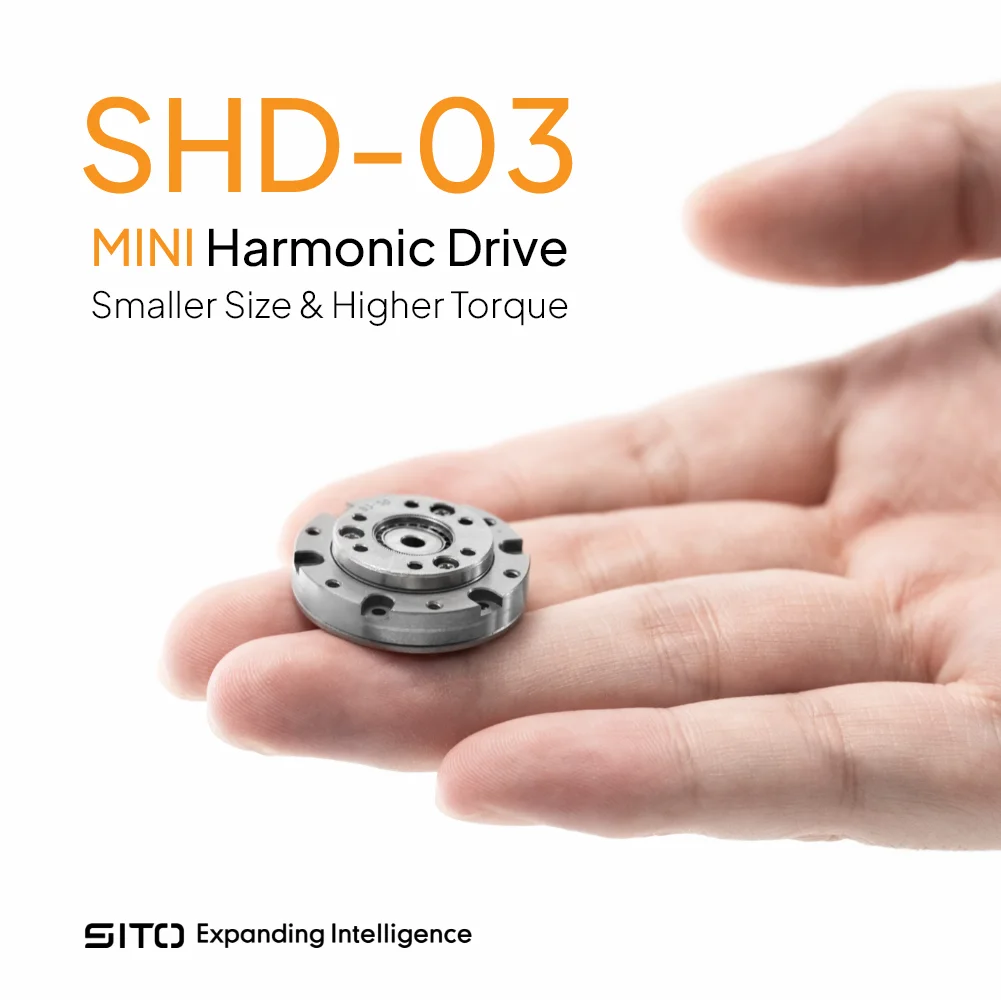 Sito SHD03 Micro Hollow Step-down Gearbox Nema 8 Servo Motor Speed Reducer 50:1 Industrial Harmonic Reducer 28mm Motorreducer