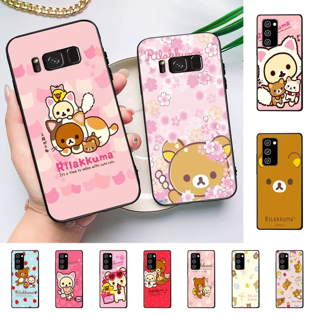 Cute R-Rilakkumas Phone Case For Samsung Note 8 9 10 20 pro plus lite M 10 11 20 30 21 31 51 A 21 22 42 02 03