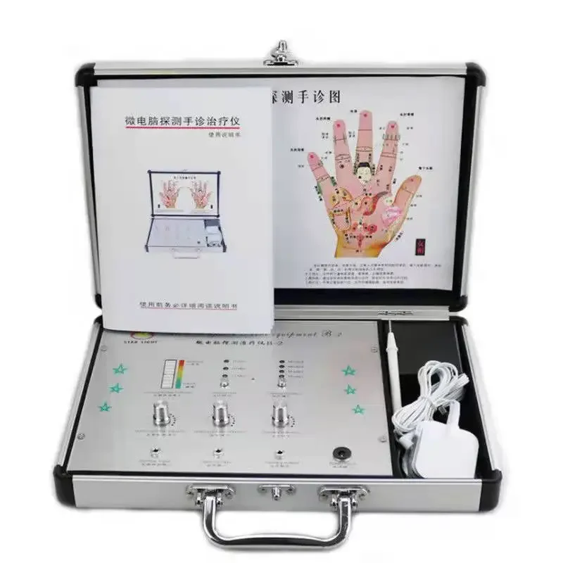 Human Body Detector Hand Diagnosis Instrument Detection Electrotherapy Instrument Meridian Massage Intelligent Pulse Analyzer