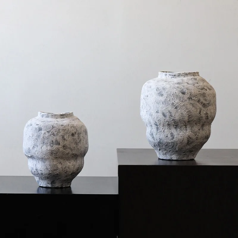 A95 ceramic pot Jingdezhen ceramic vase floor-to-ceiling ornament flower arrangement Chinese living room