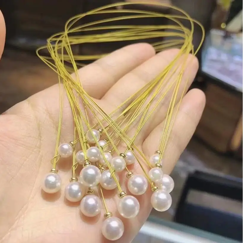 gorgeous new design 6-10mm south sea white purple pearl pendant  silver necklace  pearl necklace  jewelry  pendant