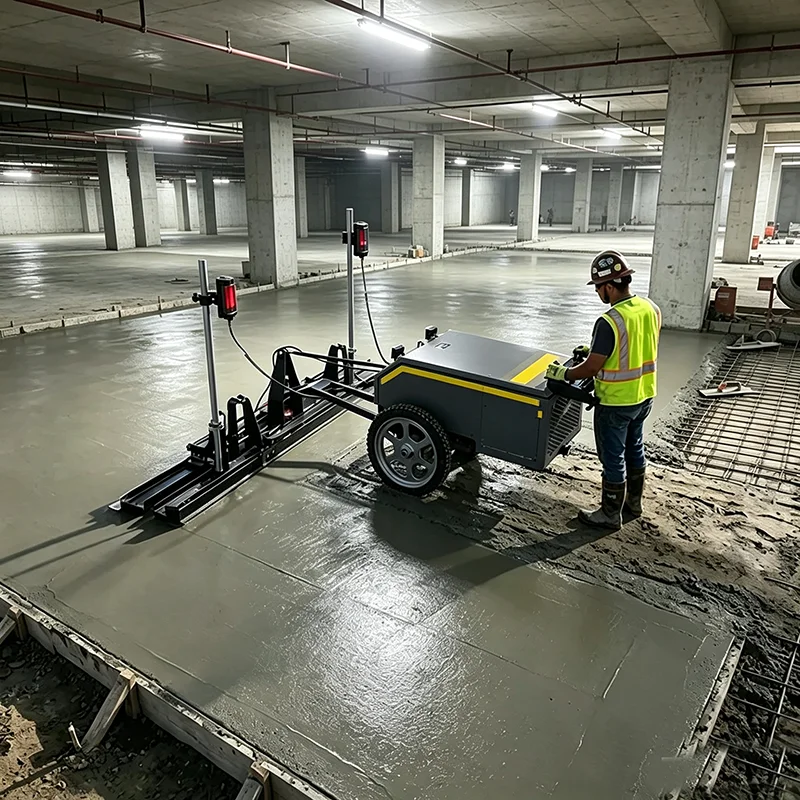 Self-leveling Walk-behind Laser Screed Concrete Laser Screeding Machine For Indoor Concrete Slab