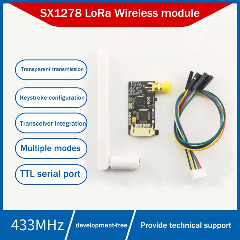 SX1278 433M Lora Wireless Module UART Serial Port Transmission and Receiver Module