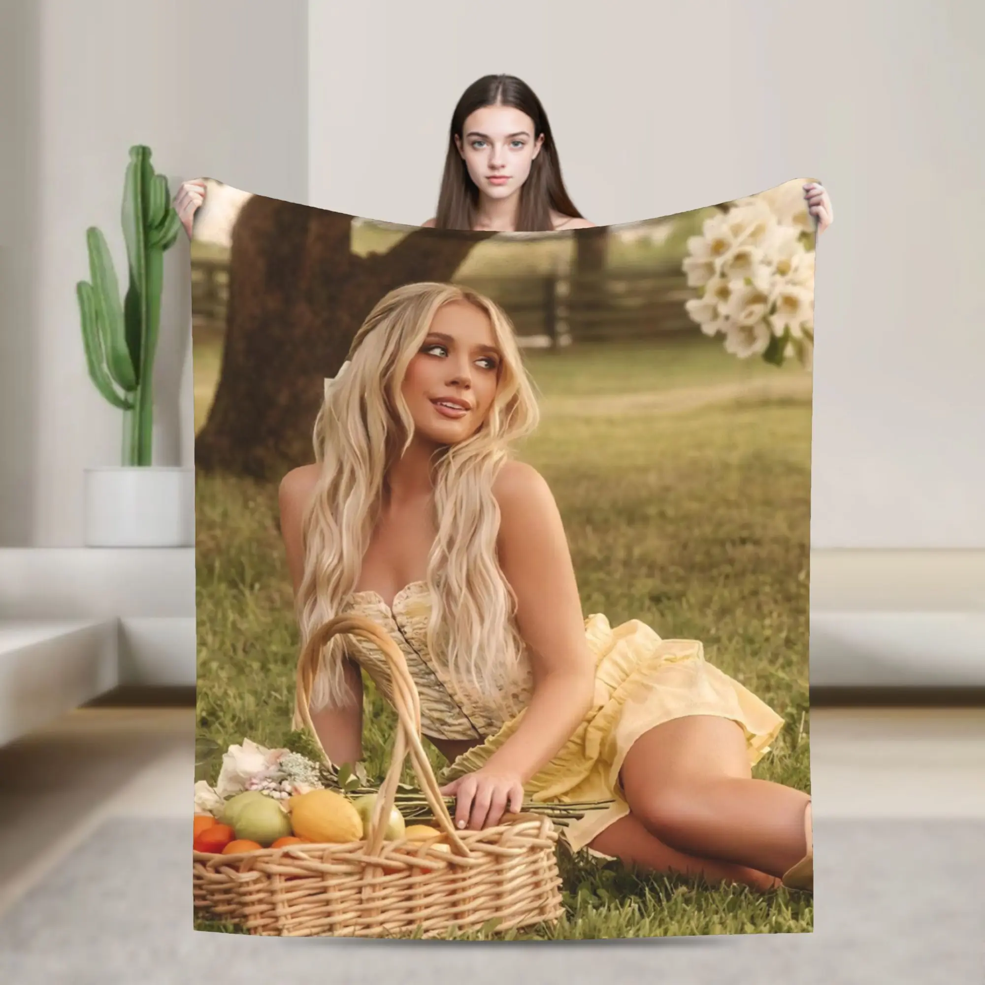 Megan Moroney Singer  Blanket Cozy Soft  Throw Blankets for Sofa 50x60 Inch Multi-size Bedspreads