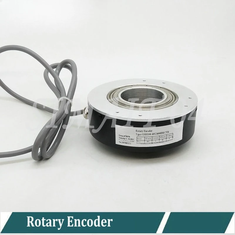 GHH100 Rotary Incremental Encoder, Hollow Shaft 40mm 1024 3600 5000 PPR Pulse