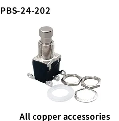 Effect device foot switch DPDT, Momentary without lock, 6 foot nail button switch