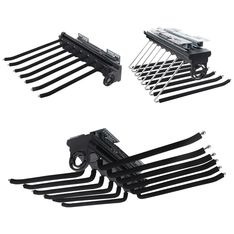 

Built-in slide rail in wardrobe, multi-functional pull-up pants rack for household pants rack storage, hanging accessories