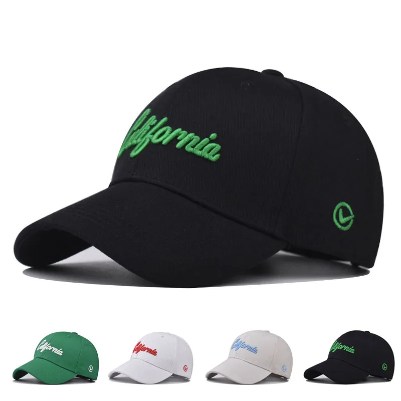 Summer Letter Embroidery Baseball Caps Men Women Beige Green Candy Color Snapback Hip Hop Trucker Hat Casquette