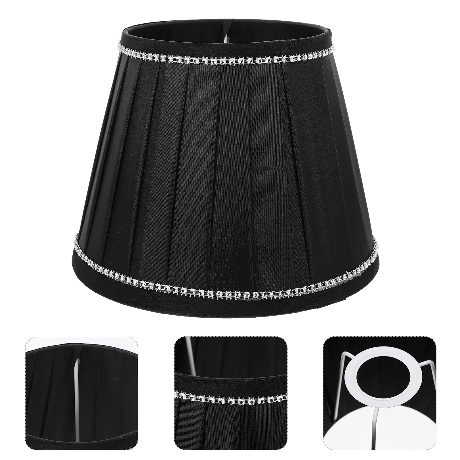 

Pleated Lamp Shade For Table Desk Lamp E27 Light Cover Decorative Living Room Bedroom Study Office Lighting Accessory