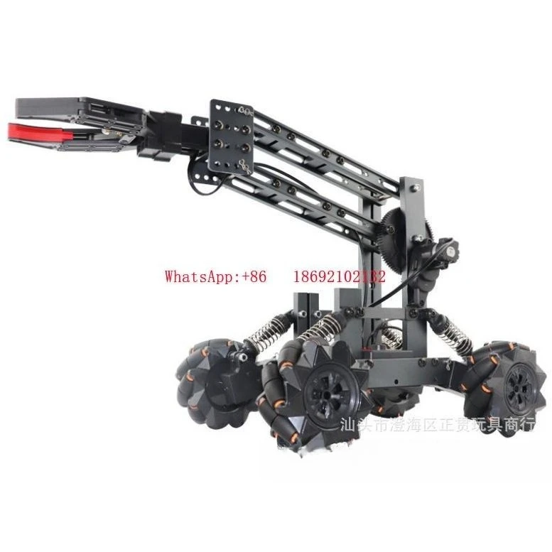 

Assembly Programming Remote Control Robotic Arm, Science and Education Toys, Four-wheel Drive Tracked Off-road Climbing Vehicle
