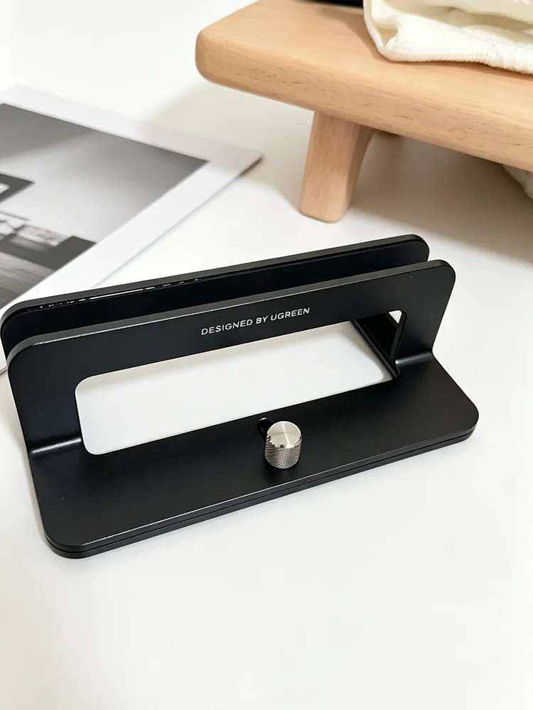 Vertical Aluminum Notebook Stand UGREEN Adjustable Desk Support Bracket for MacBook Series