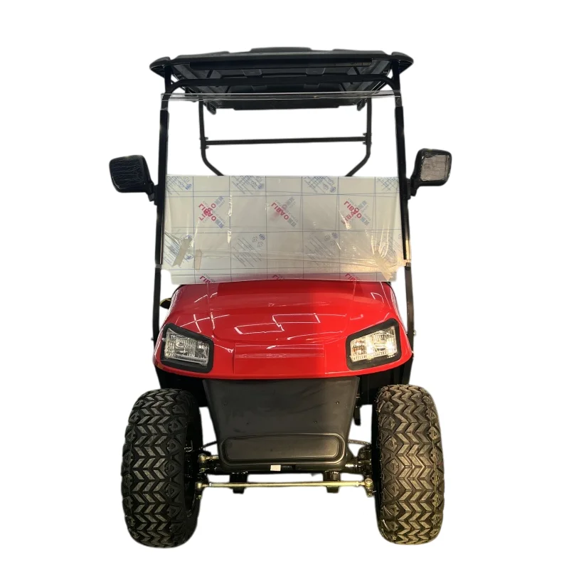 Brand New Red Golf Cart 4 Wheels 60V 14 Inch Off-road Tire 2+2 Seats High Quality Outdoor Adventure Electric Golf Cart