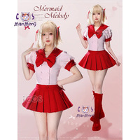 XT8Nanami Ruchia Hanon Hosho mermaid melody Pichi Pitch Cosplay Nanami Luchia Costume Halloween Sweet JK Dress Unifor@XT6！