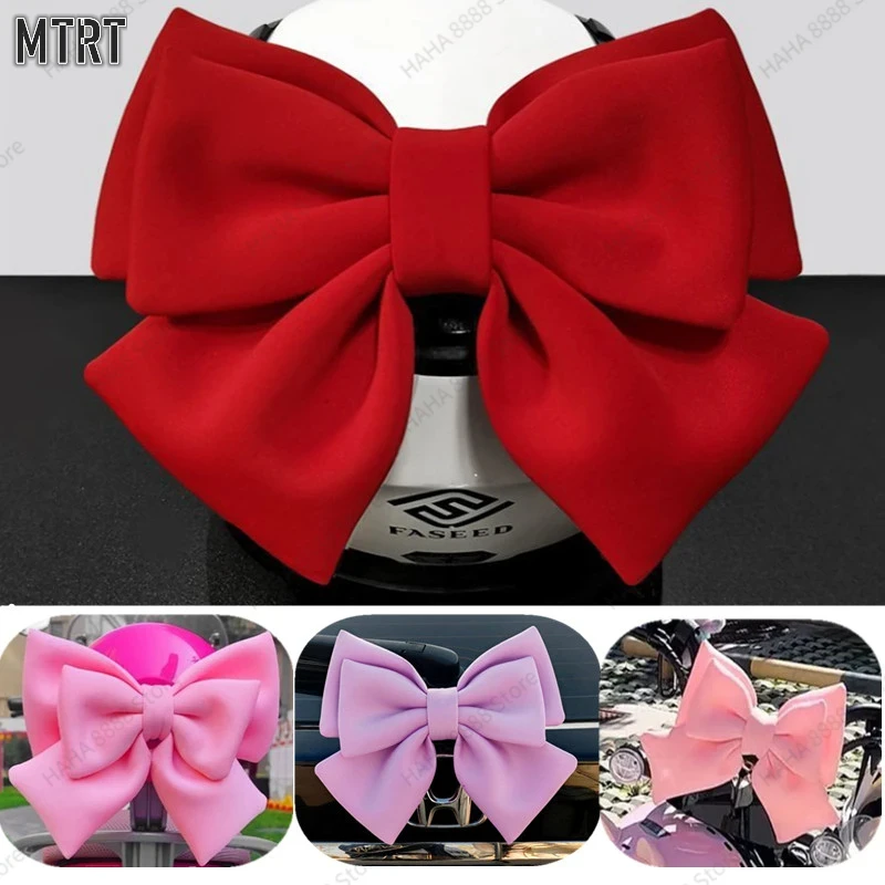 Universal Motorcycle Helmet Butterfly Large Fabric Bow for Motorcycle Helmet Cute Bow Helmet Decorations Helmets Accessories