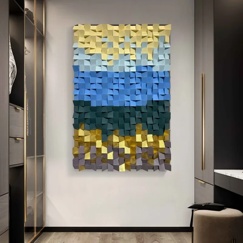 for Simple Modern Wood Carving Decorative Paintings Factory Direct Sales Wall Decoration Art
