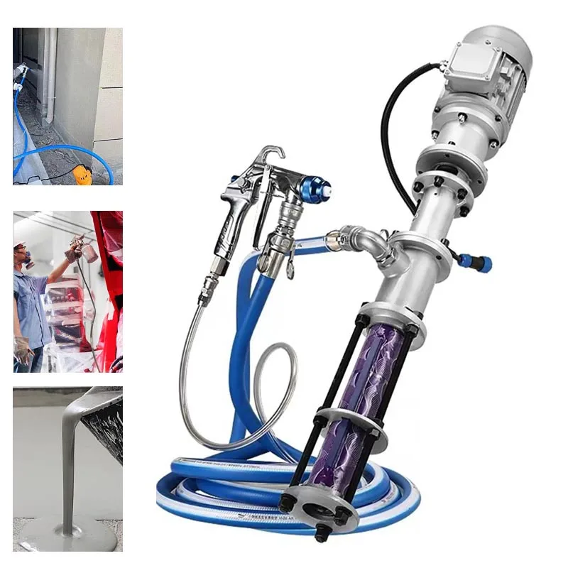 3KW  Real Stone Multifunctional Putty Powder Spraying Device High Pressure Wall Paint Sprayer