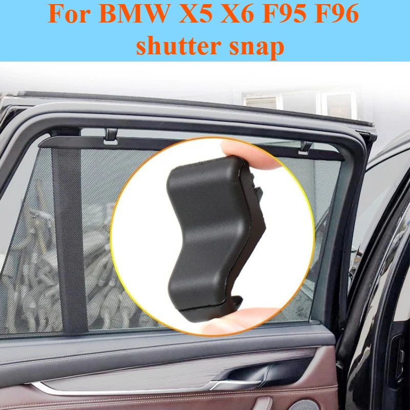 

For BMW X5 X6 F95 F96 M Sport Rear Sunshade Roller Curtain Hook Clip Blind Mount Holder Interior Sun Visor Bracket Accessory